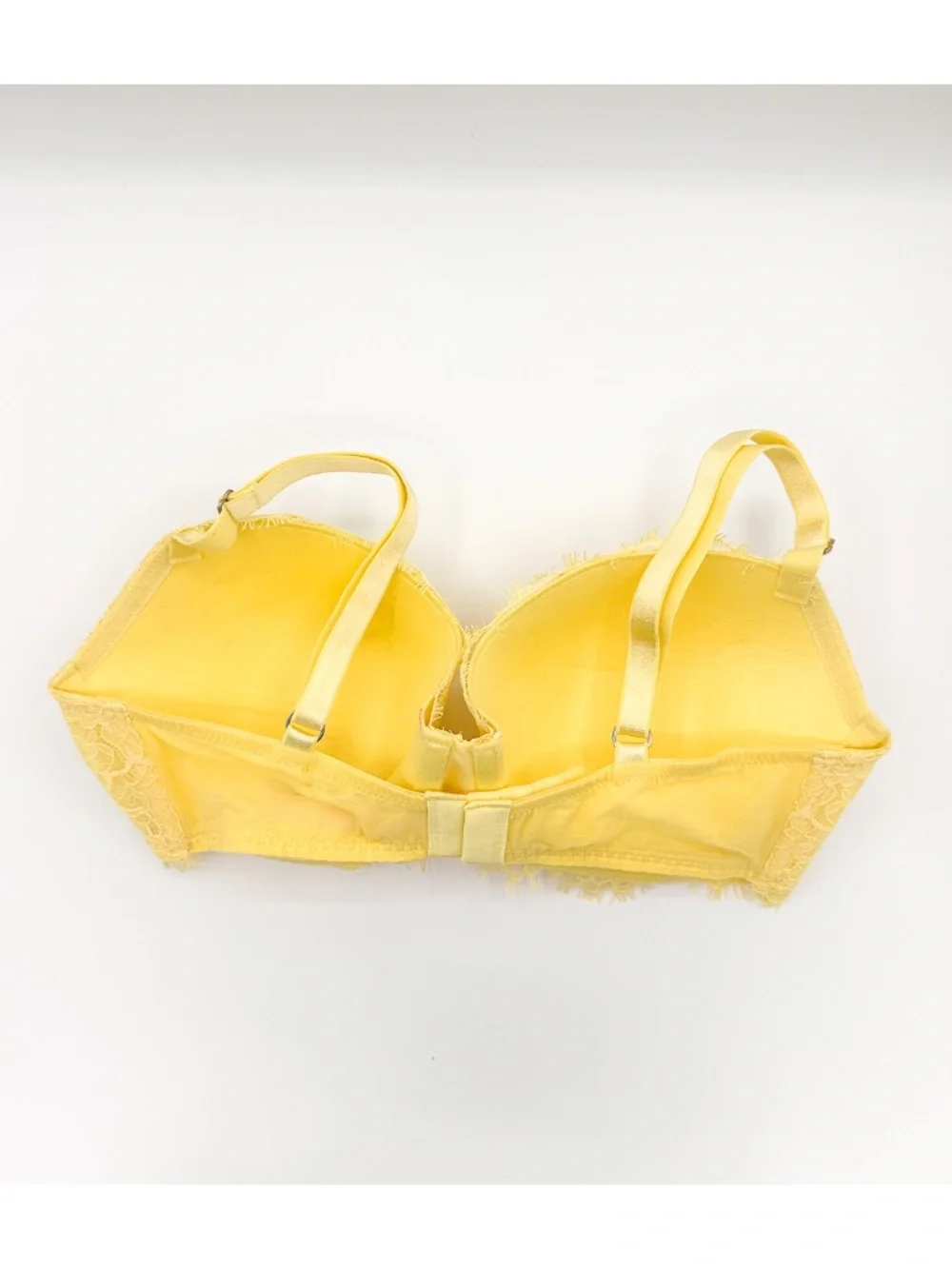 Victoria's Secret Dream Angels Yellow Lace Lined Demi Bra